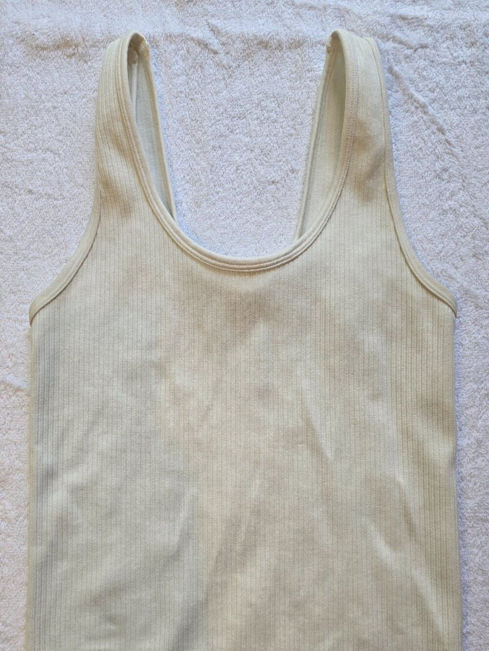 A New Day Cropped Ribbed Tank Top Activewear Bundle - Cream & Black - Picture 4 of 6